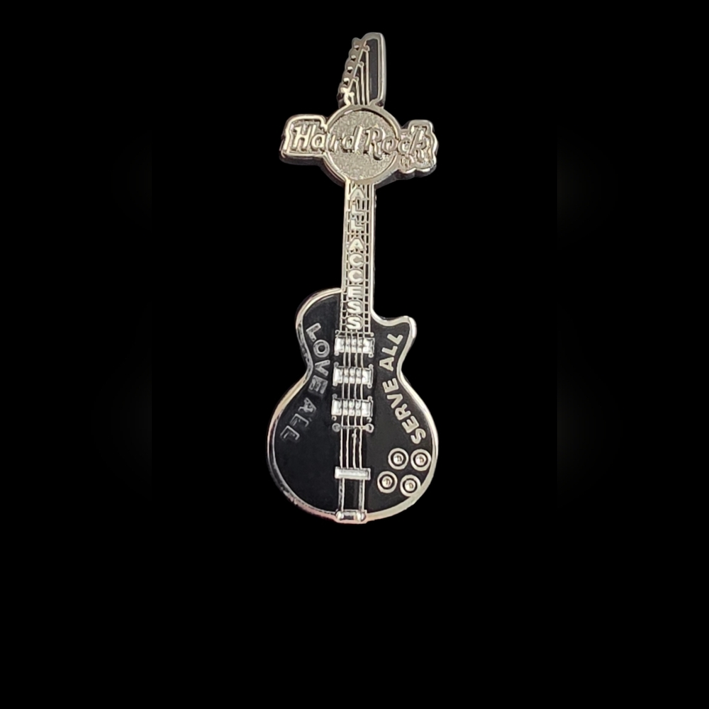Hard Rock Guitar Pin Never Used Vintage Collectible